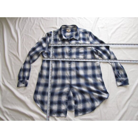 Men's Boston Traders Button Madras Pattern Long Sleeve Shirt Sz L (MT512) - Picture 5 of 9